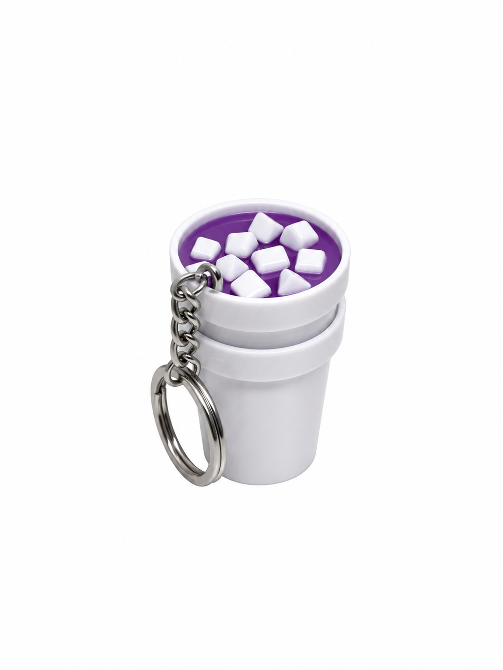 Double Cup Fidget Clicker Keychain