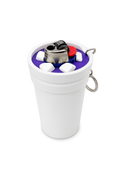 Double Cup Lighter Holder Keychain