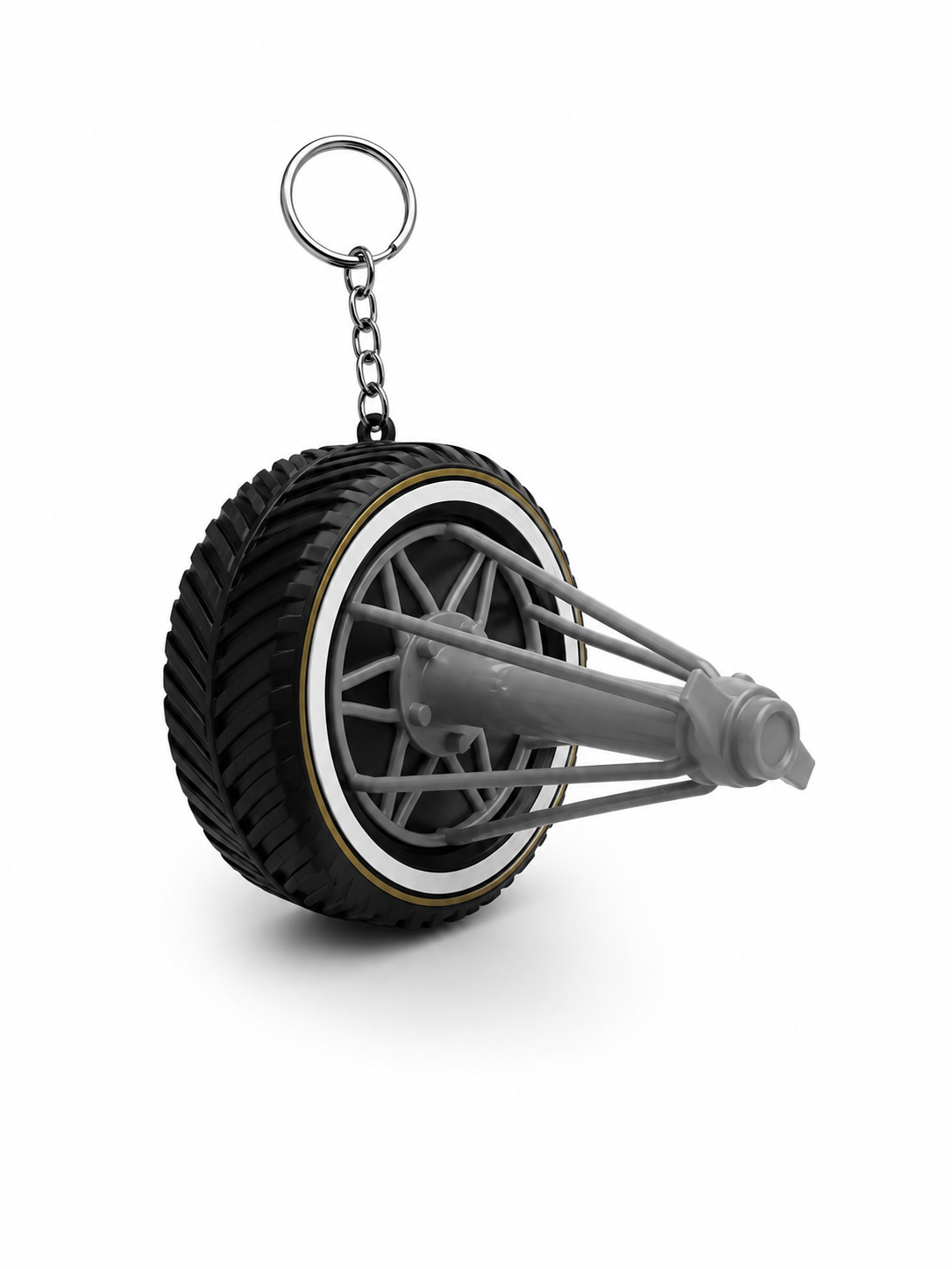 Houston Swanga Rim Stash Keychain