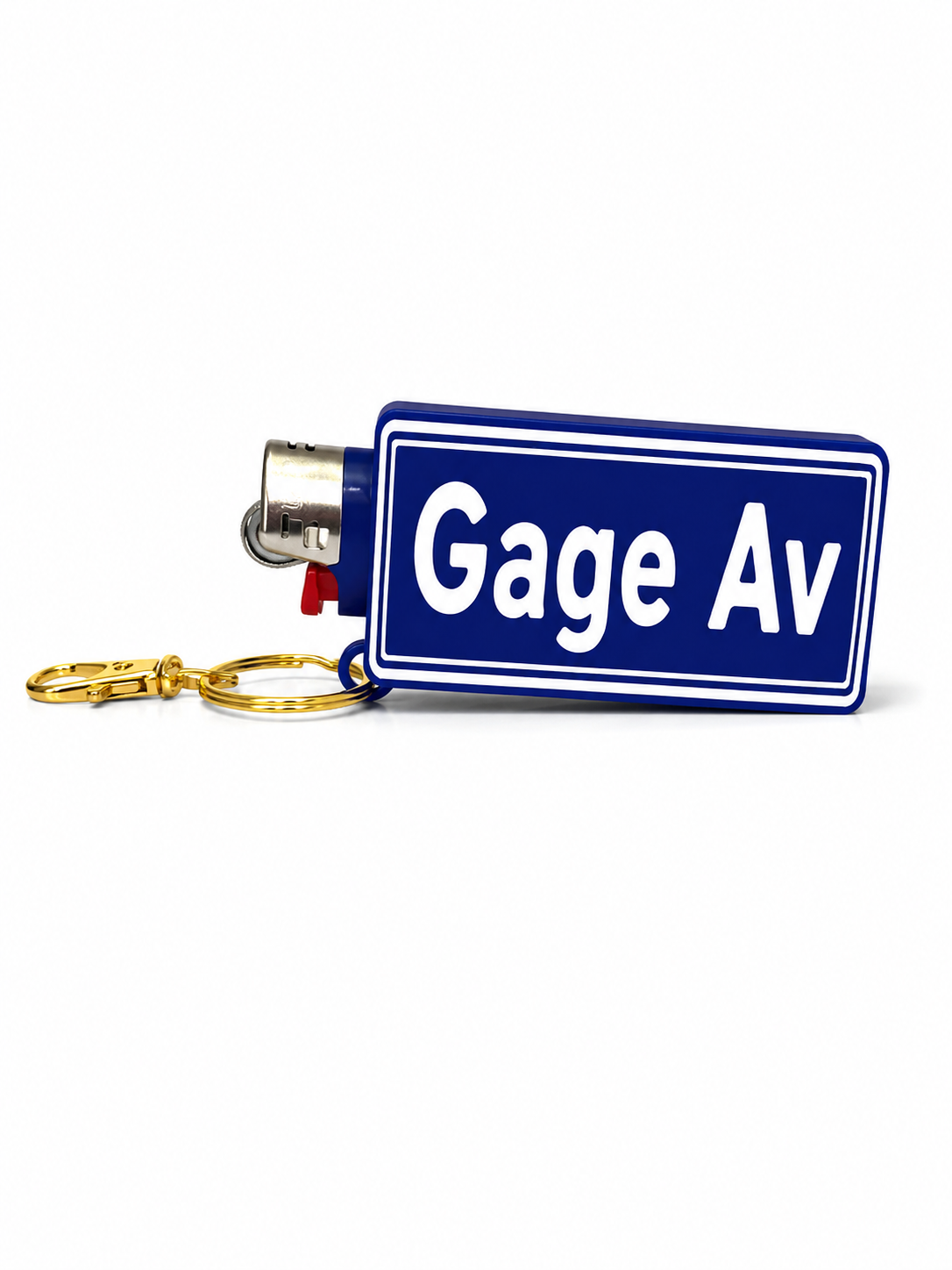 LA Street Sign Lighter Holder Keychain