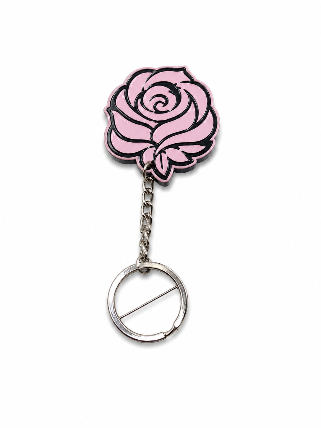 Pink Rose NFC Keychain