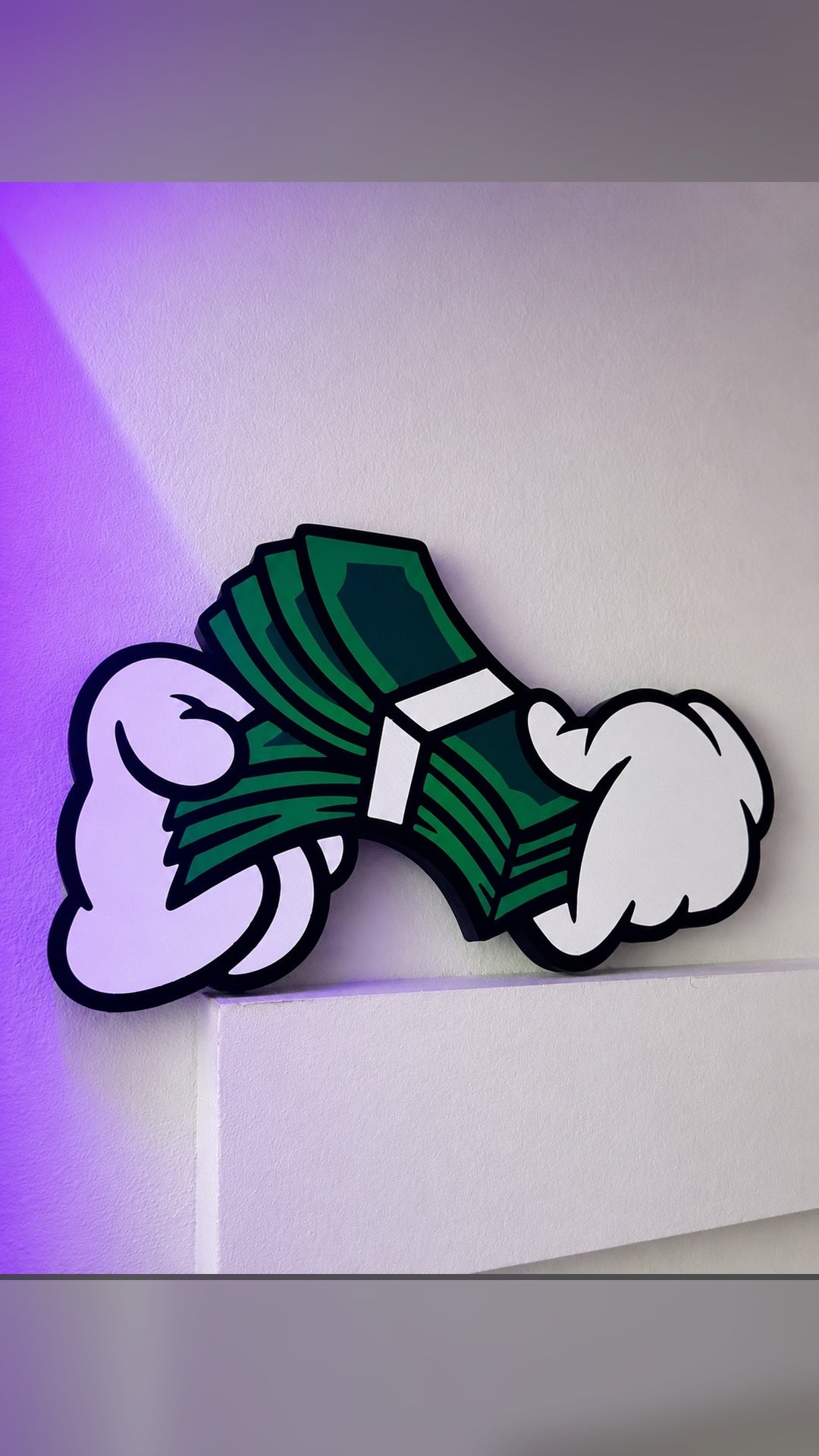 Money Stack Wall Art