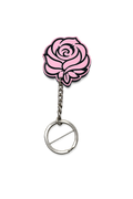 Pink Rose NFC Keychain
